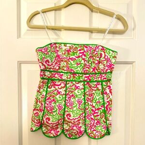 Lilly Pulitzer size 4 Strapless Top